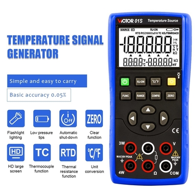 VICTOR 01S Gerador de sinal de temperatura Temperatura Calibrador de processo de fonte multimetro