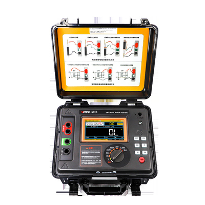 VICTOR 9620 5KV Megohmmetro de alta tensão Medidor de resistência ao isolamento Tester de isolamento Tester de alta tensão