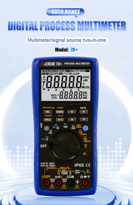 VICTOR 78+ Novo produto Multiméter de processo DCV 1000v ACV VFC Resistência Continuidade Multiméter digital